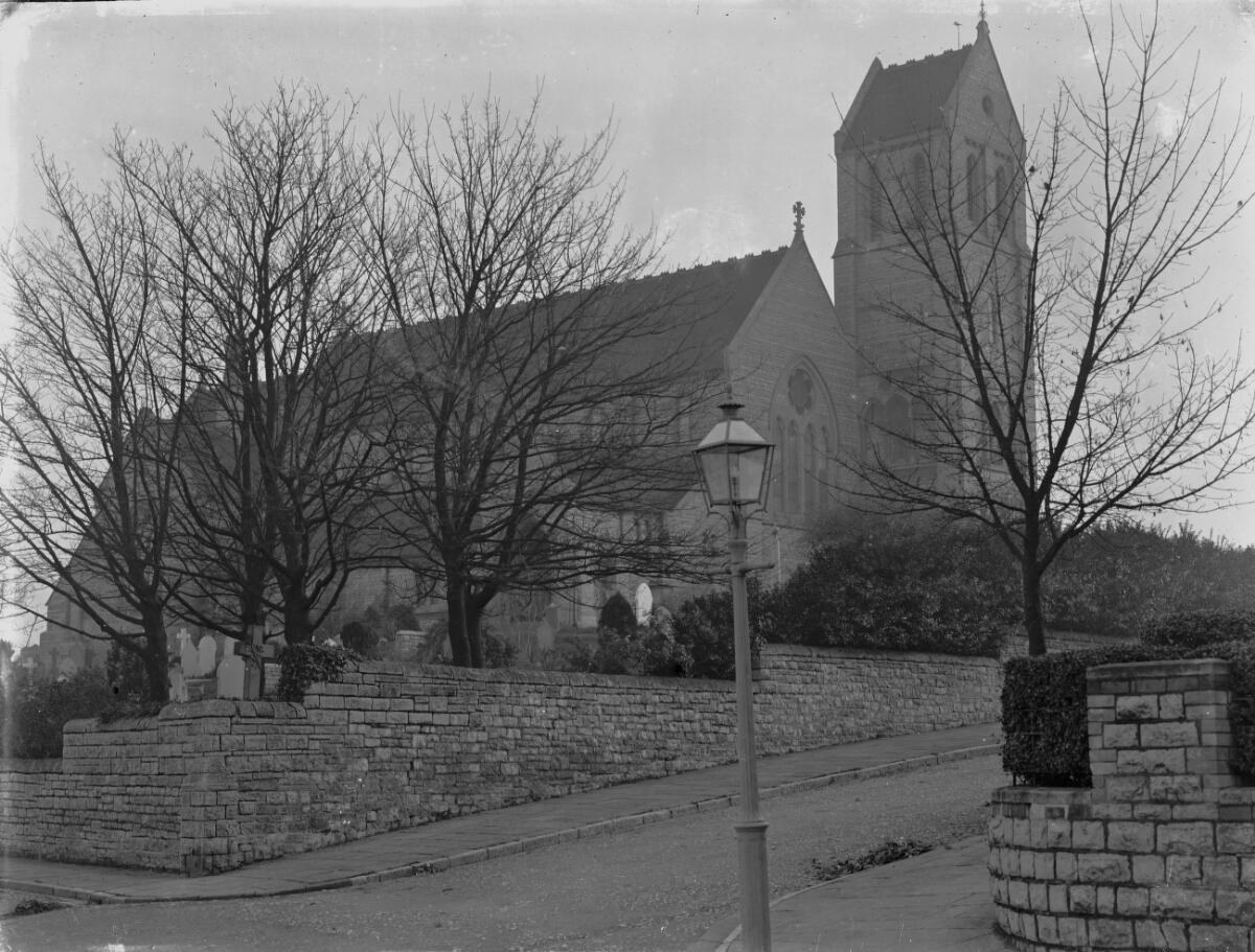St Augustine's Church, Penarth, photographed around 1905