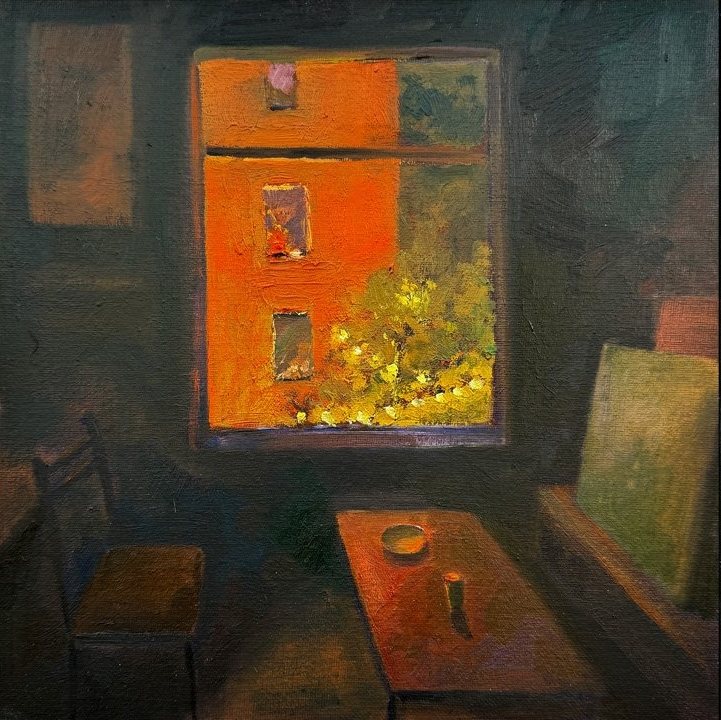 Festive Spirit, oil painting by Ksenia Kudelkina