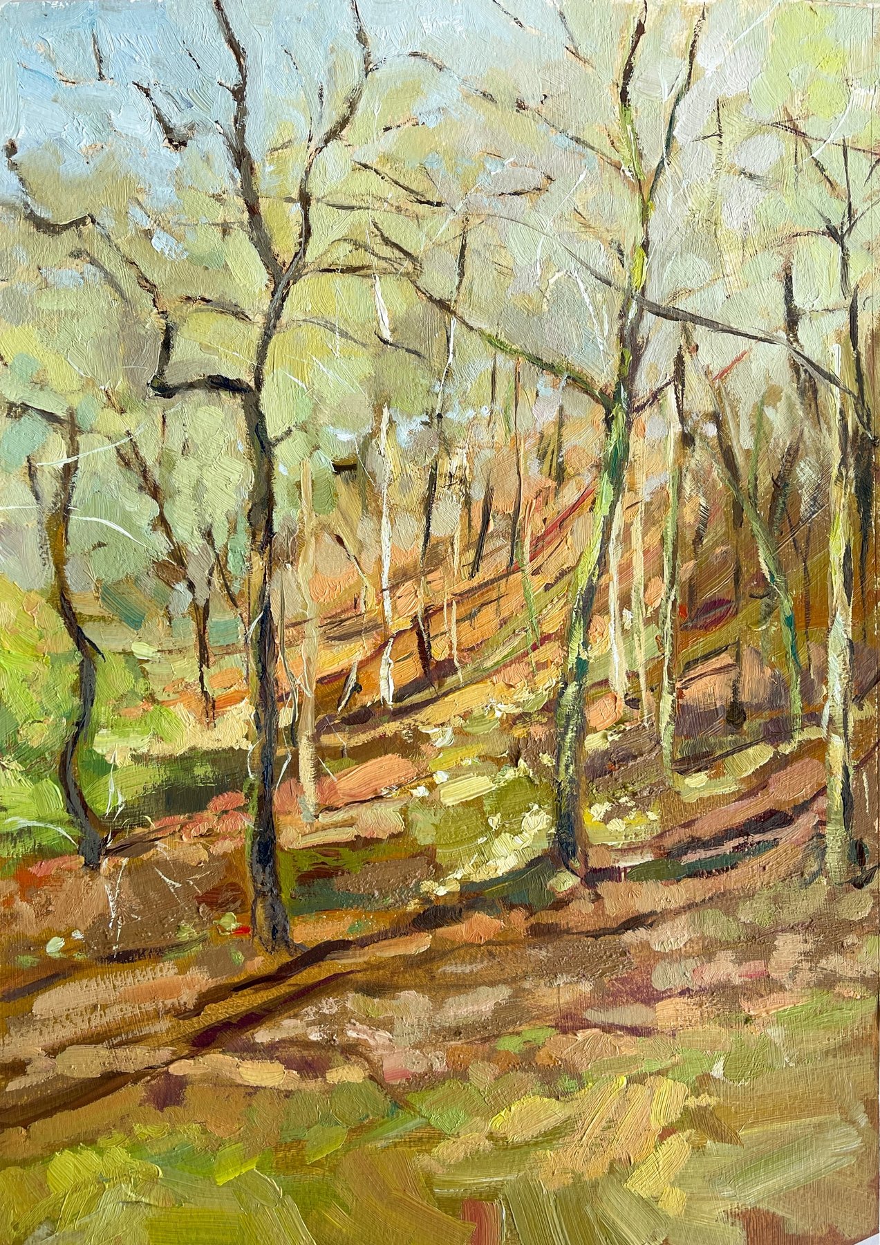 Fforest Fawr, oil painting by Ksenia Kudelkina